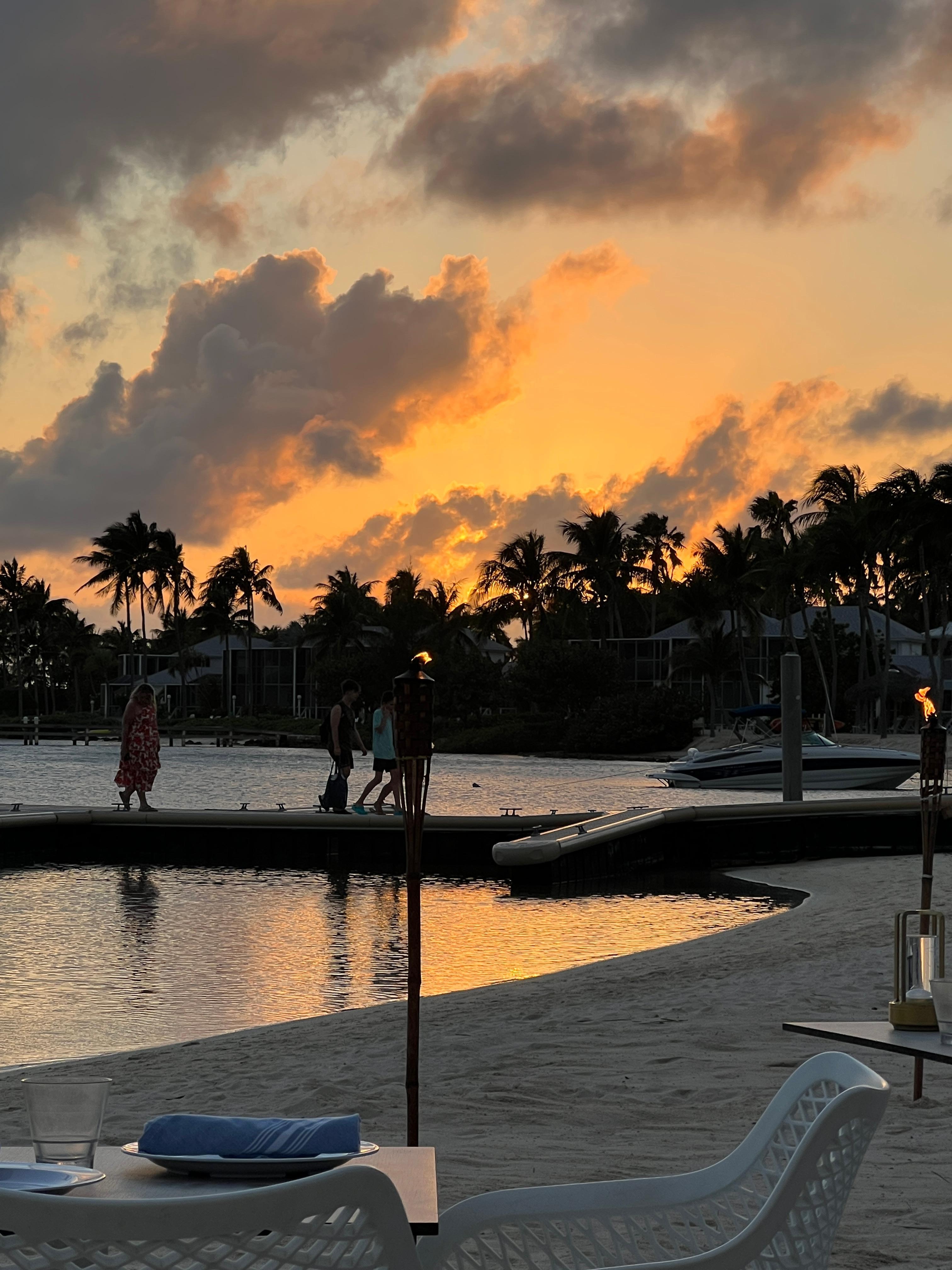 Sunset from Kaibo Beach club