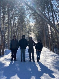 Paul Bunyan trail just across the road