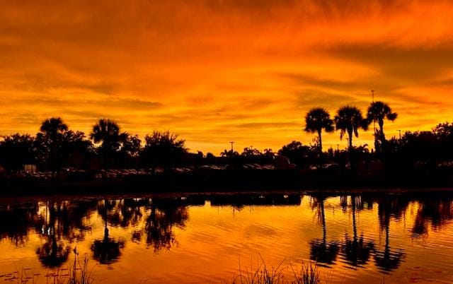 Sundown 7-21-25, taken from Comfort Suites, Sarasota-Siesta Key, FL Pool area