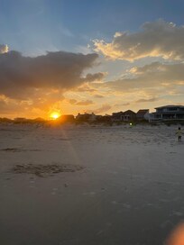 First evening we were there. What a beautiful sunset and soft white sand to walk on!