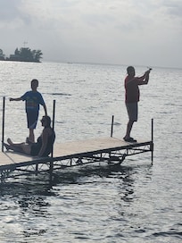 Fishing off the dock!