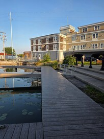 Morning stroll on the dock