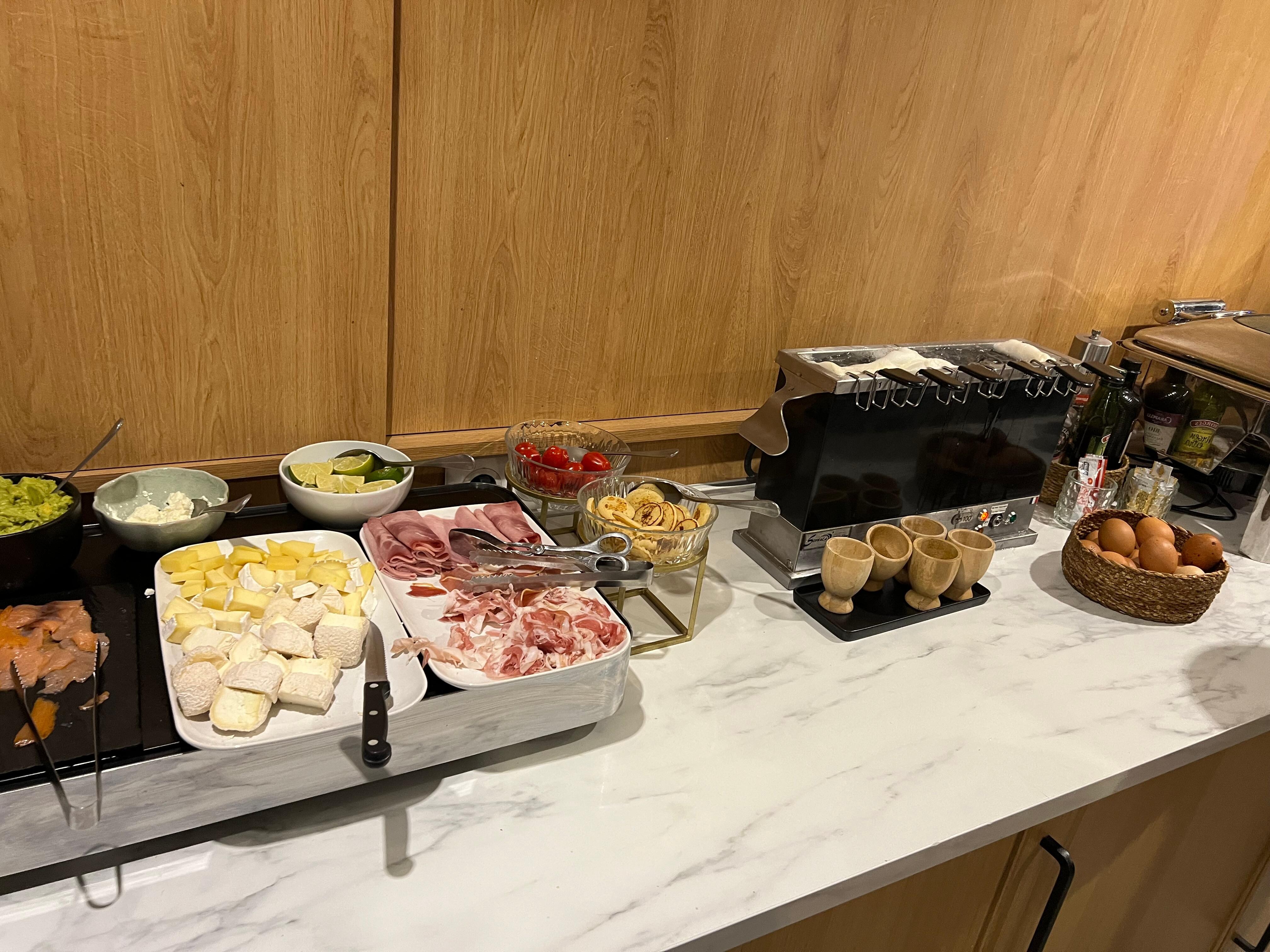 Great choice for breakfast , very nice helping staff during breakfast