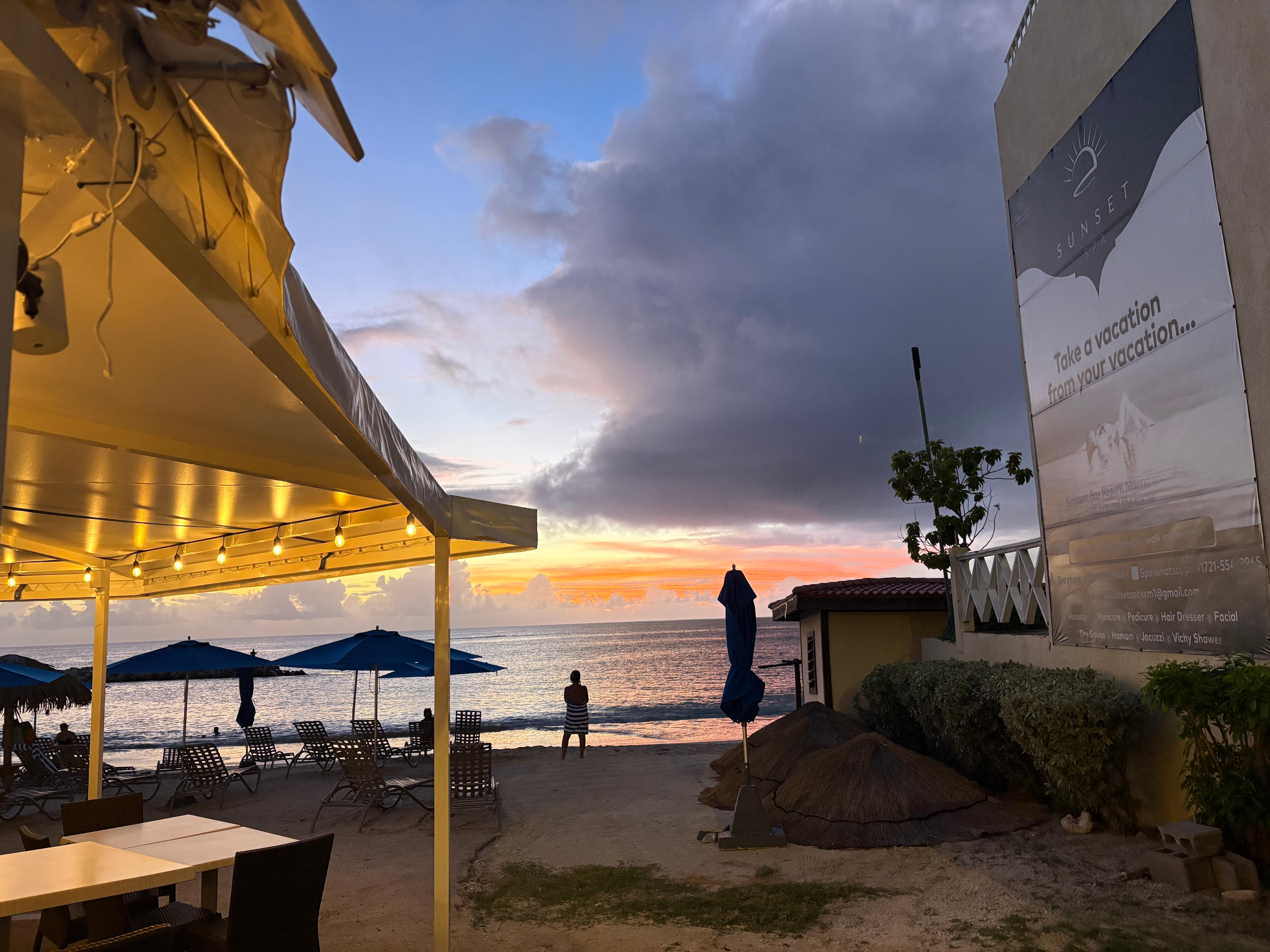 View from restaurant 