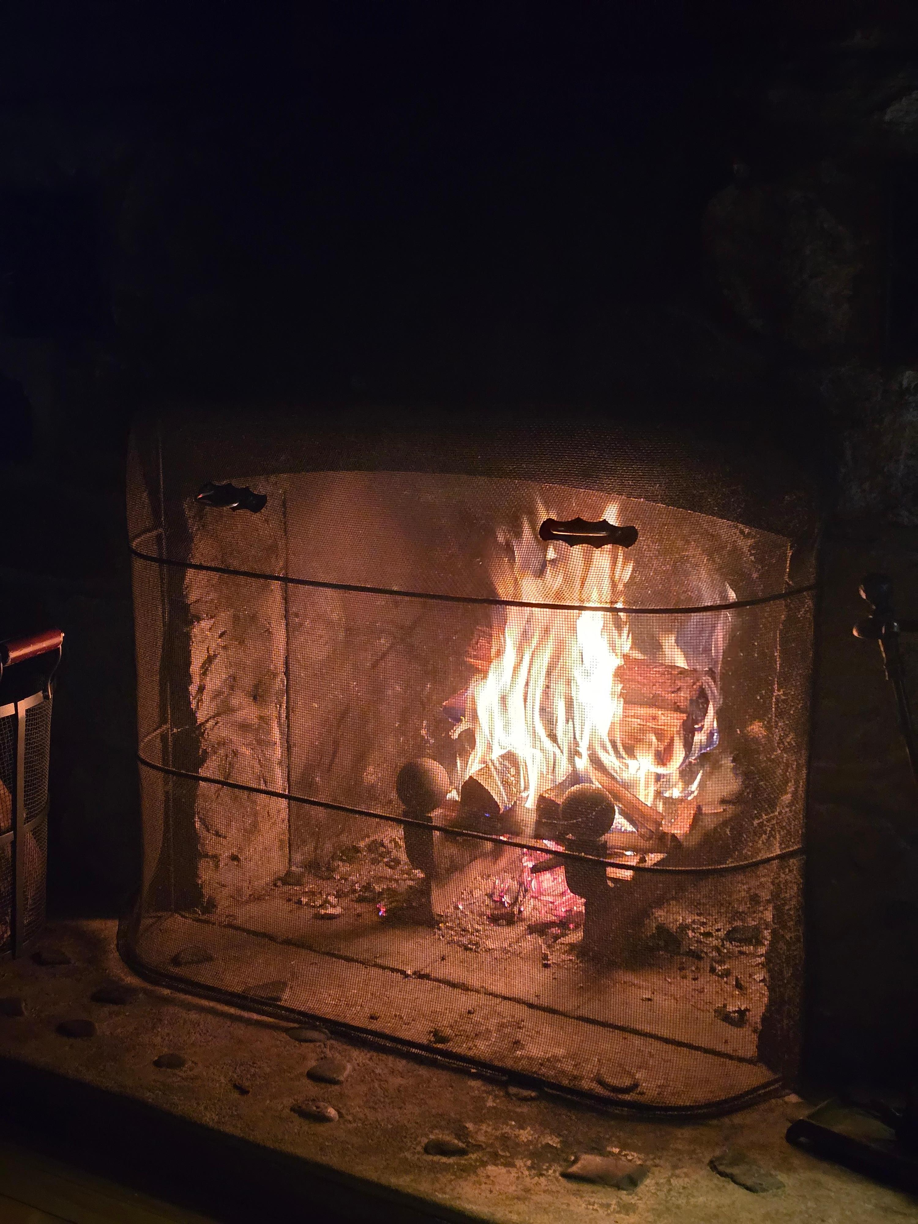 Lovely warm fire.