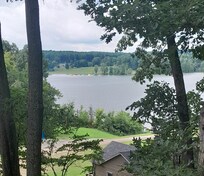 View of the lake from deck