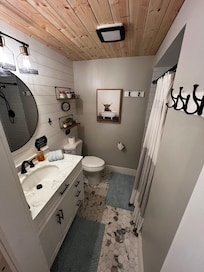 Primary bathroom.