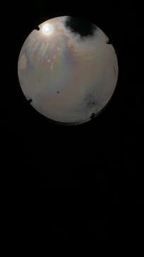 Moonlight out of yurt