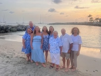 Family pics out on the beach.