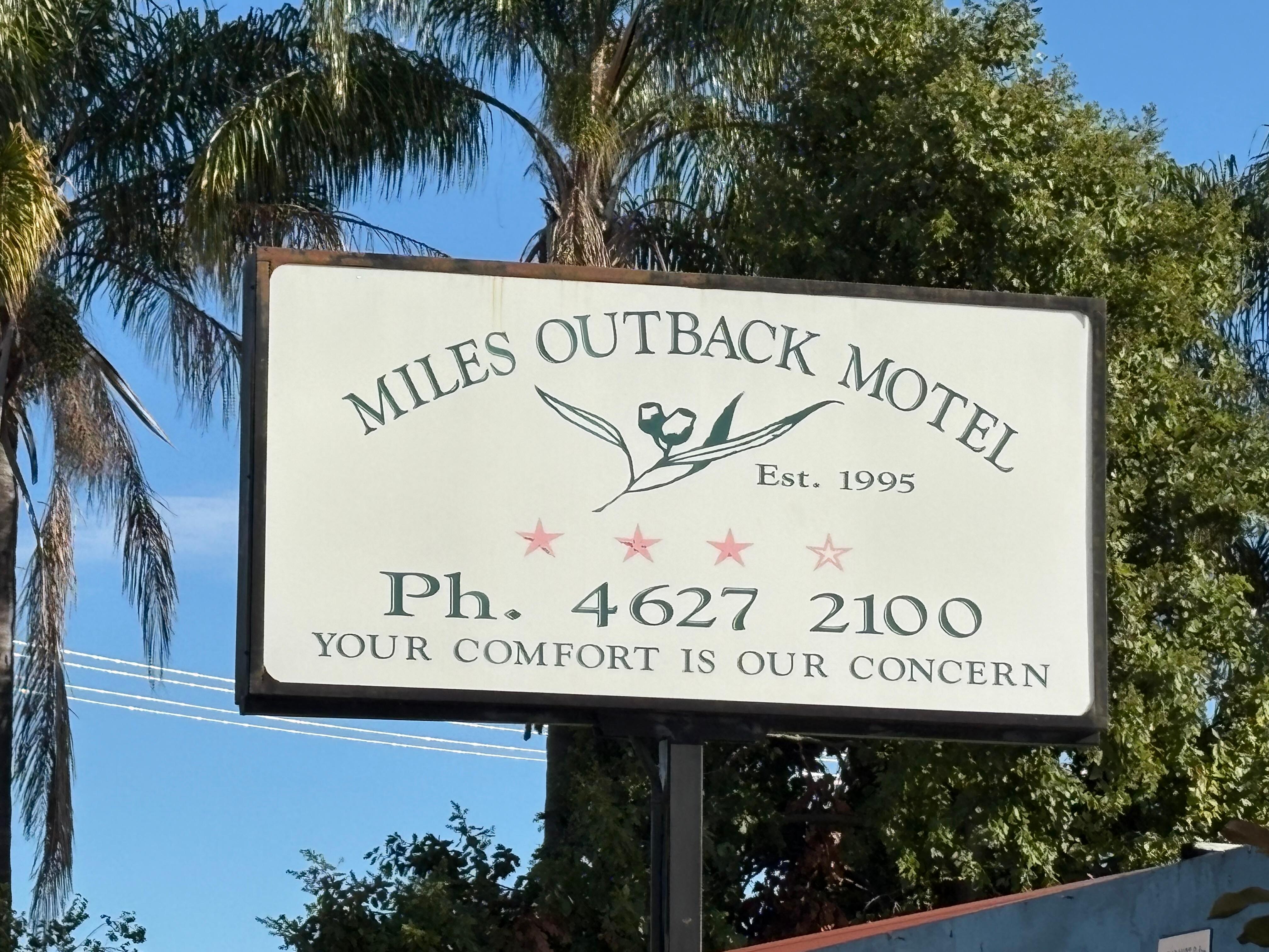 Miles Outback Motel 10/10