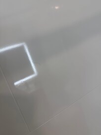 Hair on the shower wall