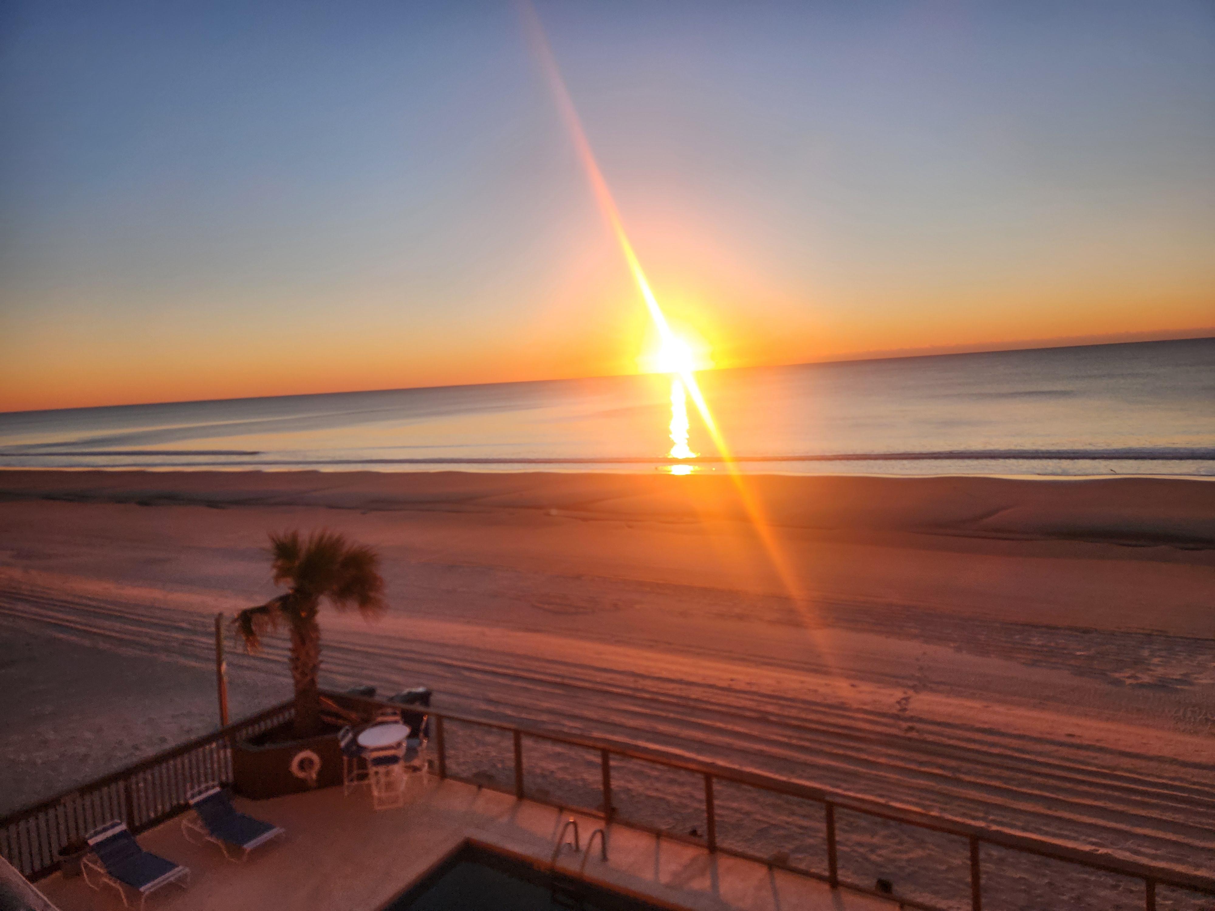 Deck overlooking the Ocean 
