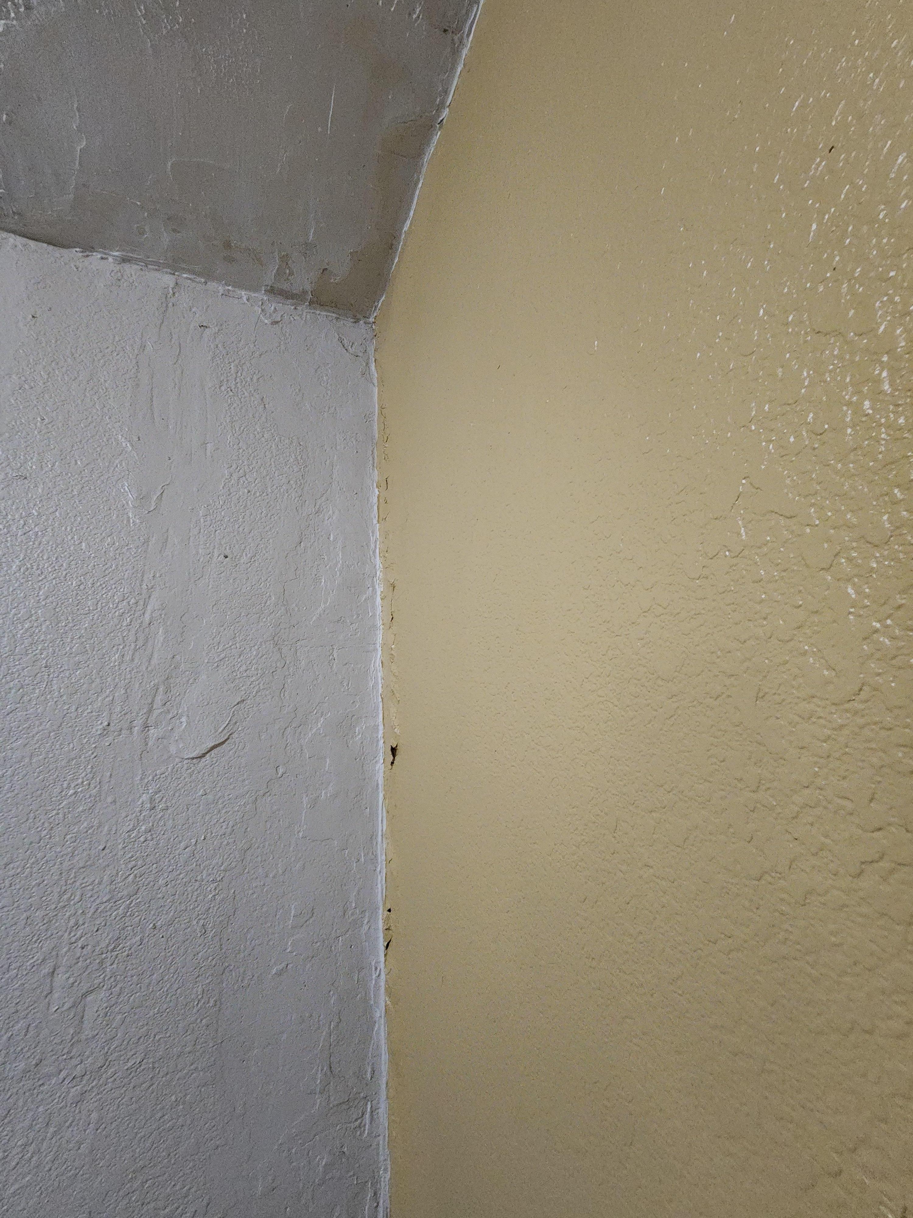 Paint peeling from water damage