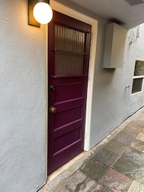 Separate entrance from the main house.