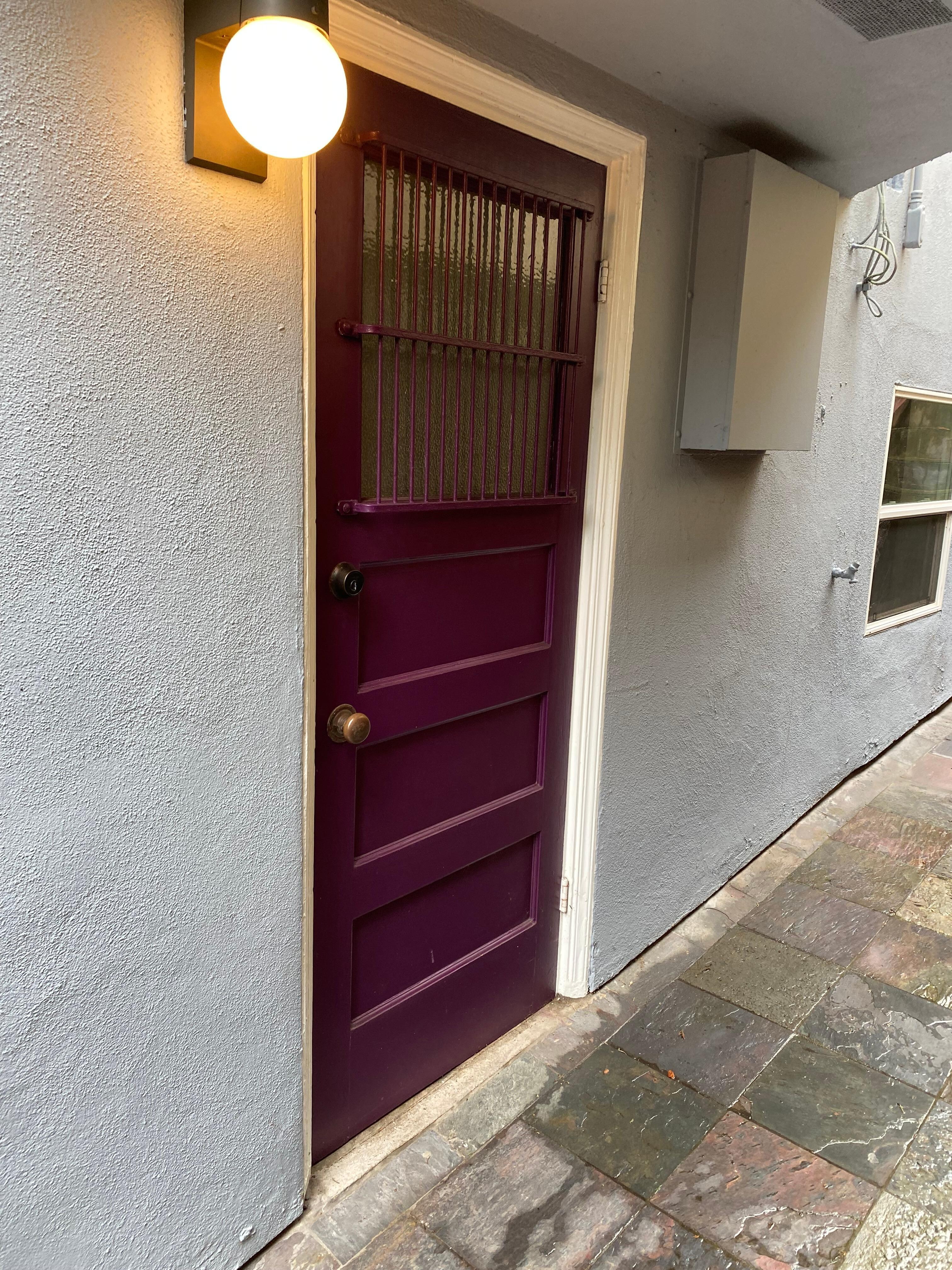 Separate entrance from the main house.
