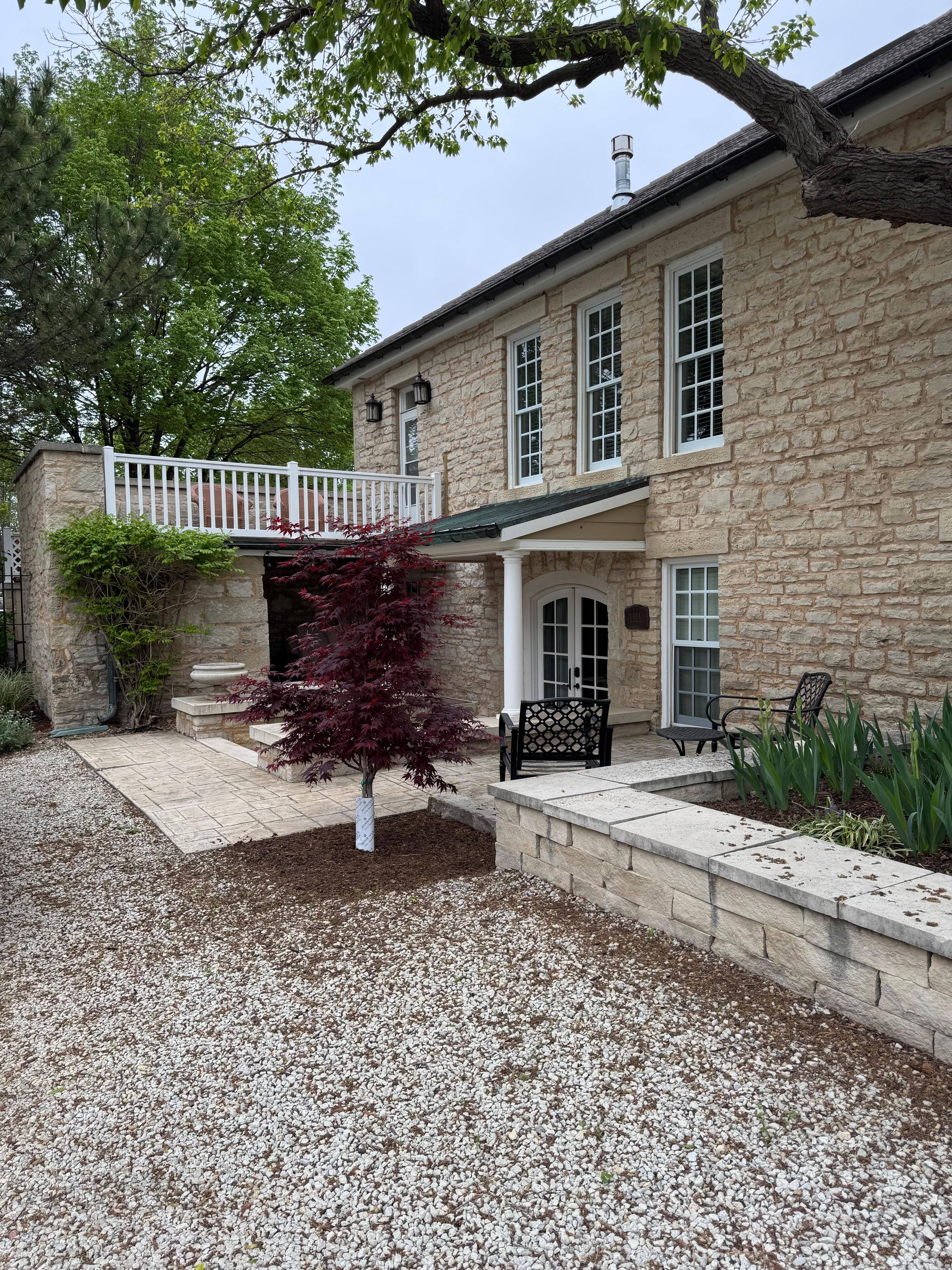 Entrance to cottage.