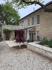 Entrance to cottage.