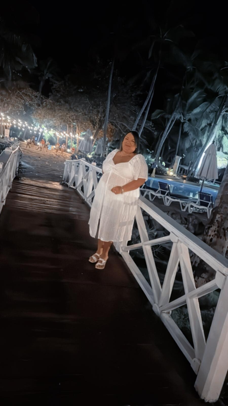 White Night near the pool, 