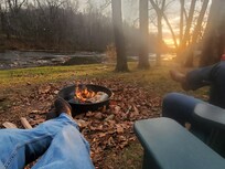 Fire ring down by the river