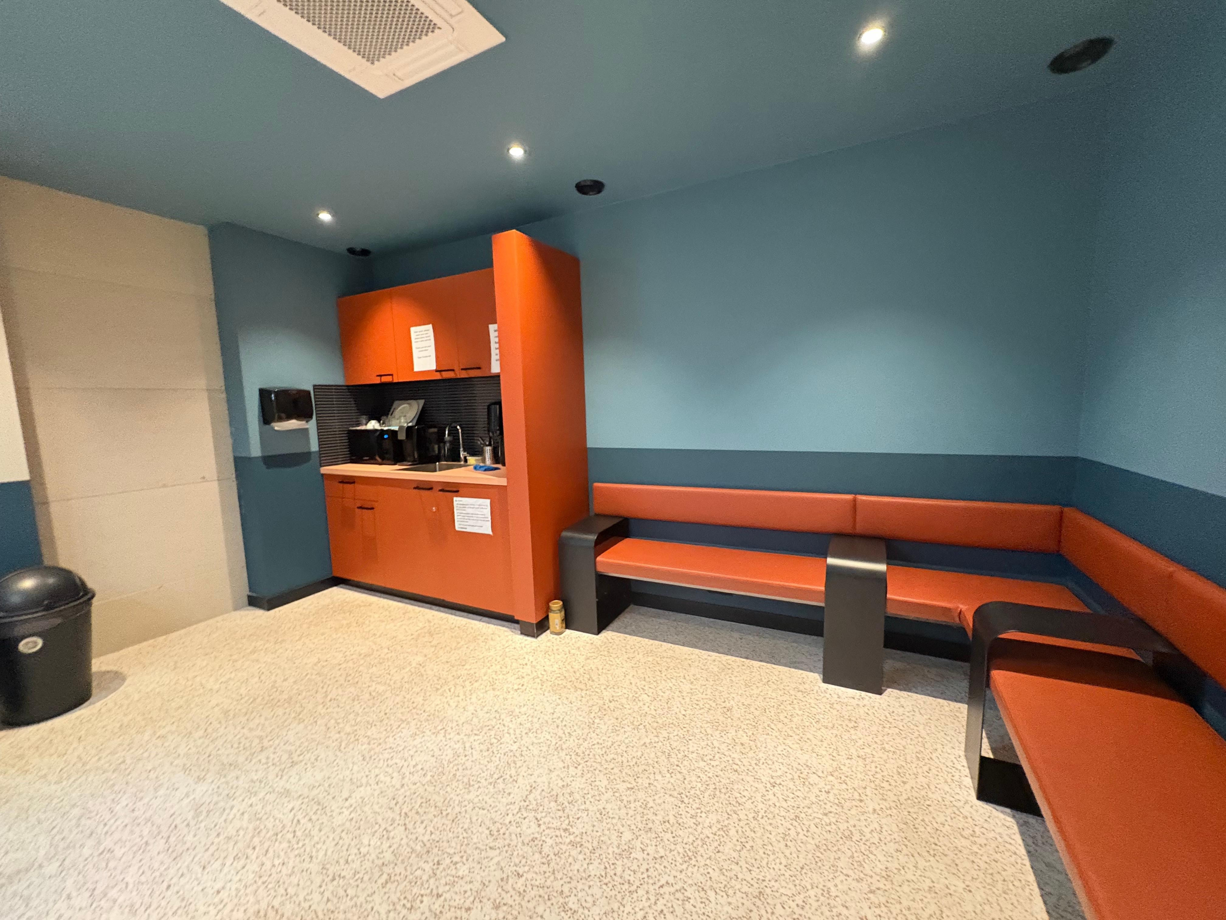 Community room with some basic kitchen stuff