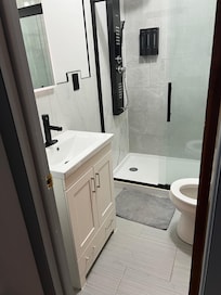 The shower was great and clean.