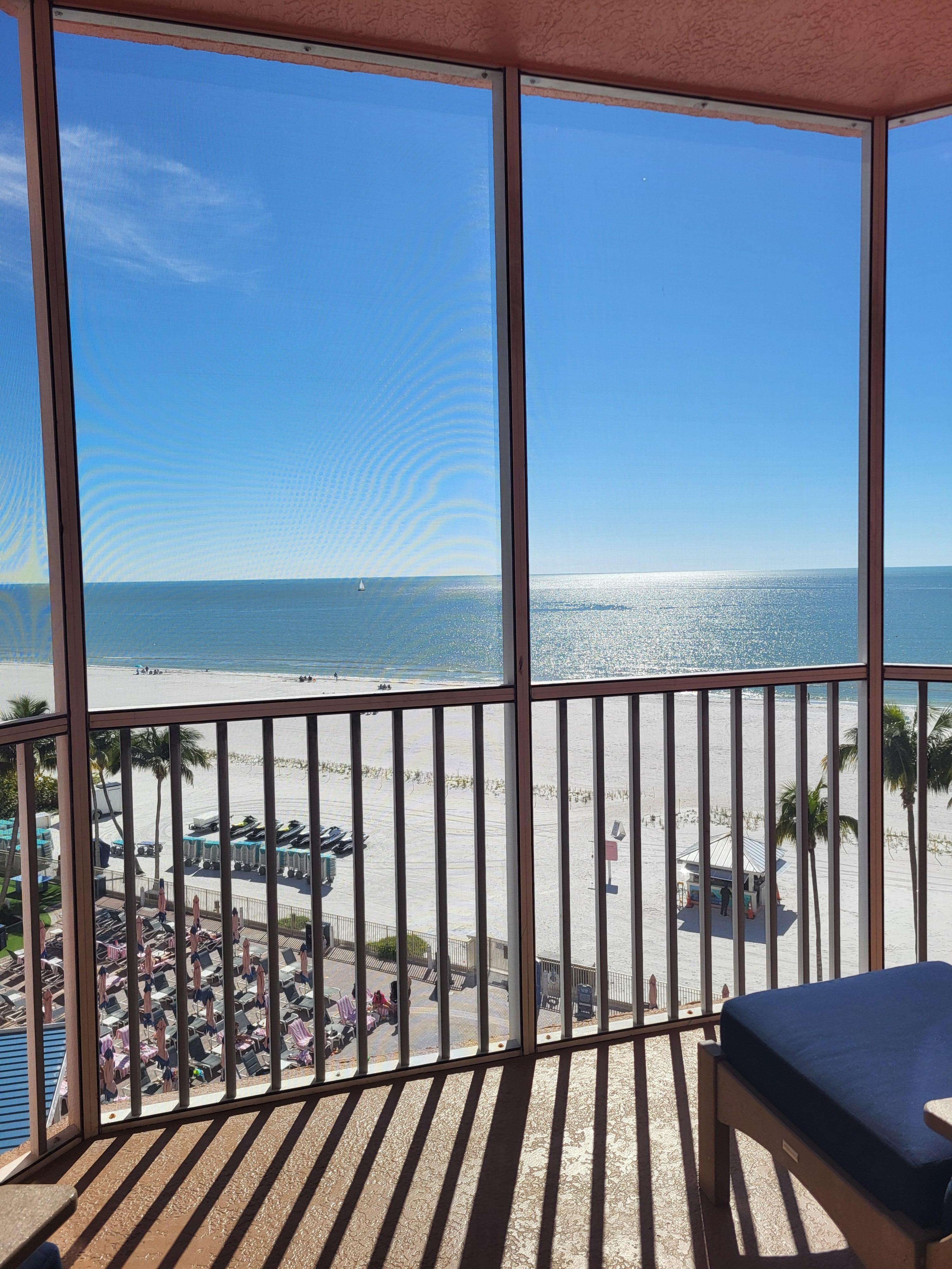 Gulf view from our villa.