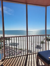 Gulf view from our villa.