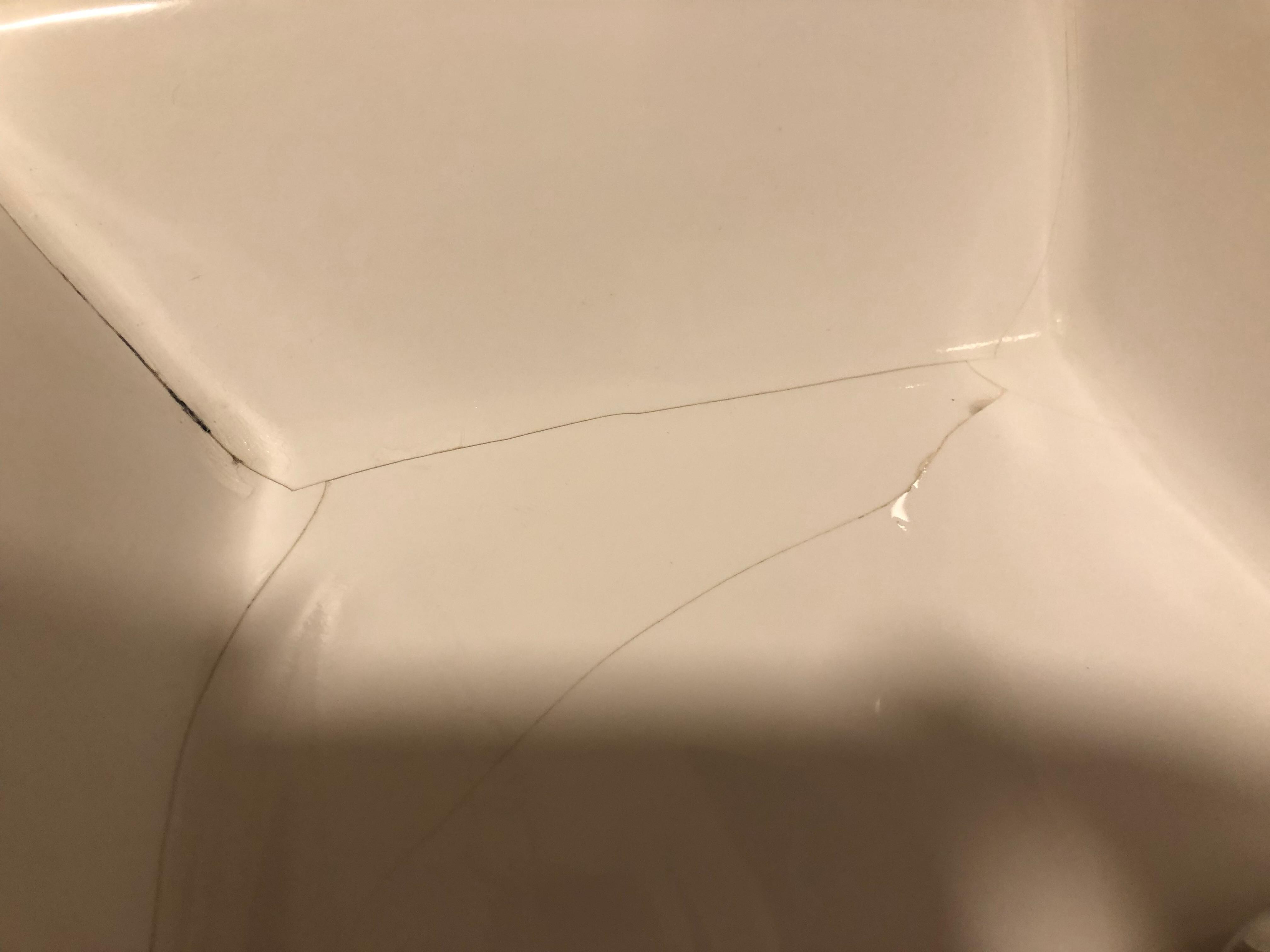 Cracked sink
