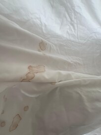 Unwashed sheets!