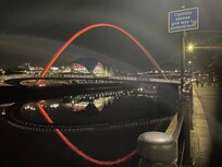 Millenium Bridge in the evening