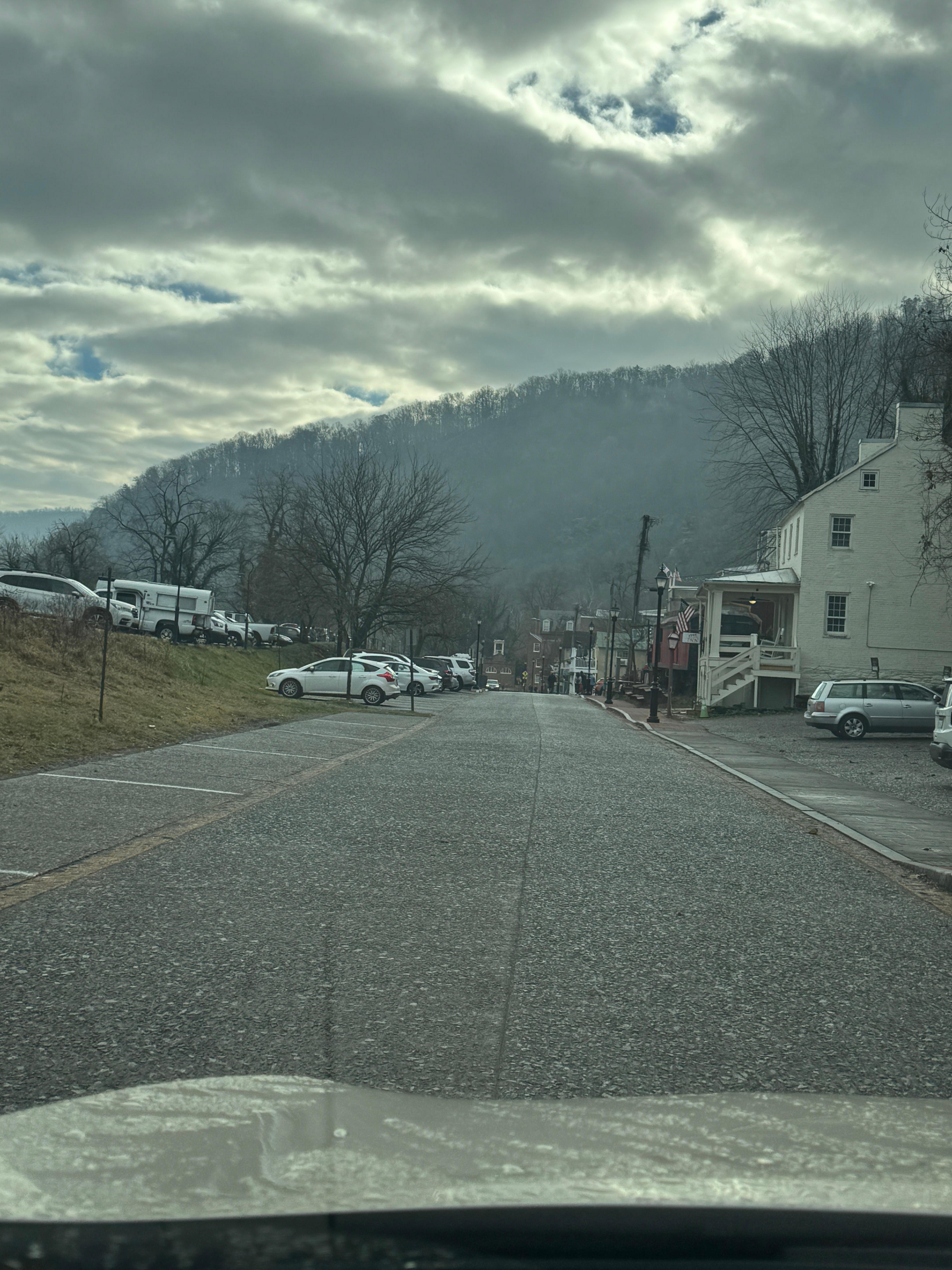 Too. Front view
Bottom. View down the street. 