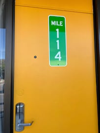 Nice touch to have mile markers as room numbers! Definitely loved our room theme!
