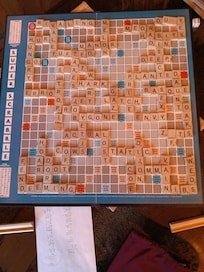 Became addicted to Super Scrabble!