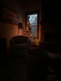 Perfect quiet morning enjoying the Christmas tree