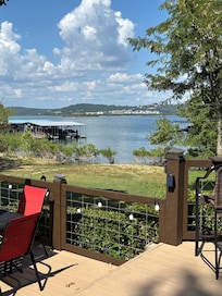 The cove as seen from the upper level of the deck.