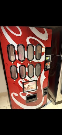 On multiple floors NO selection of beverages in vending machines