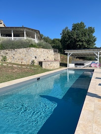 Great pool with lots of shade under the gazebo.