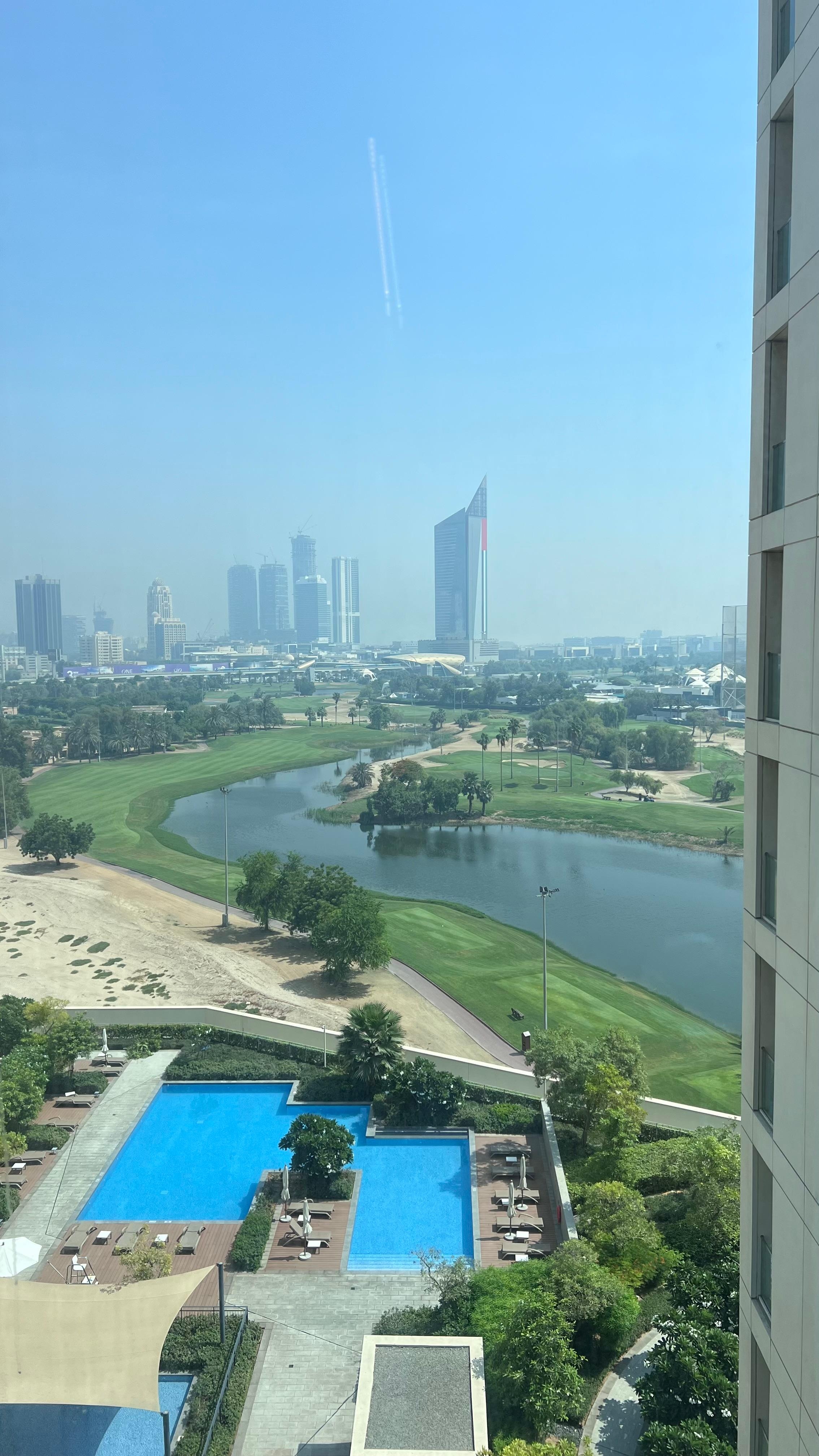 Golf course view from my room