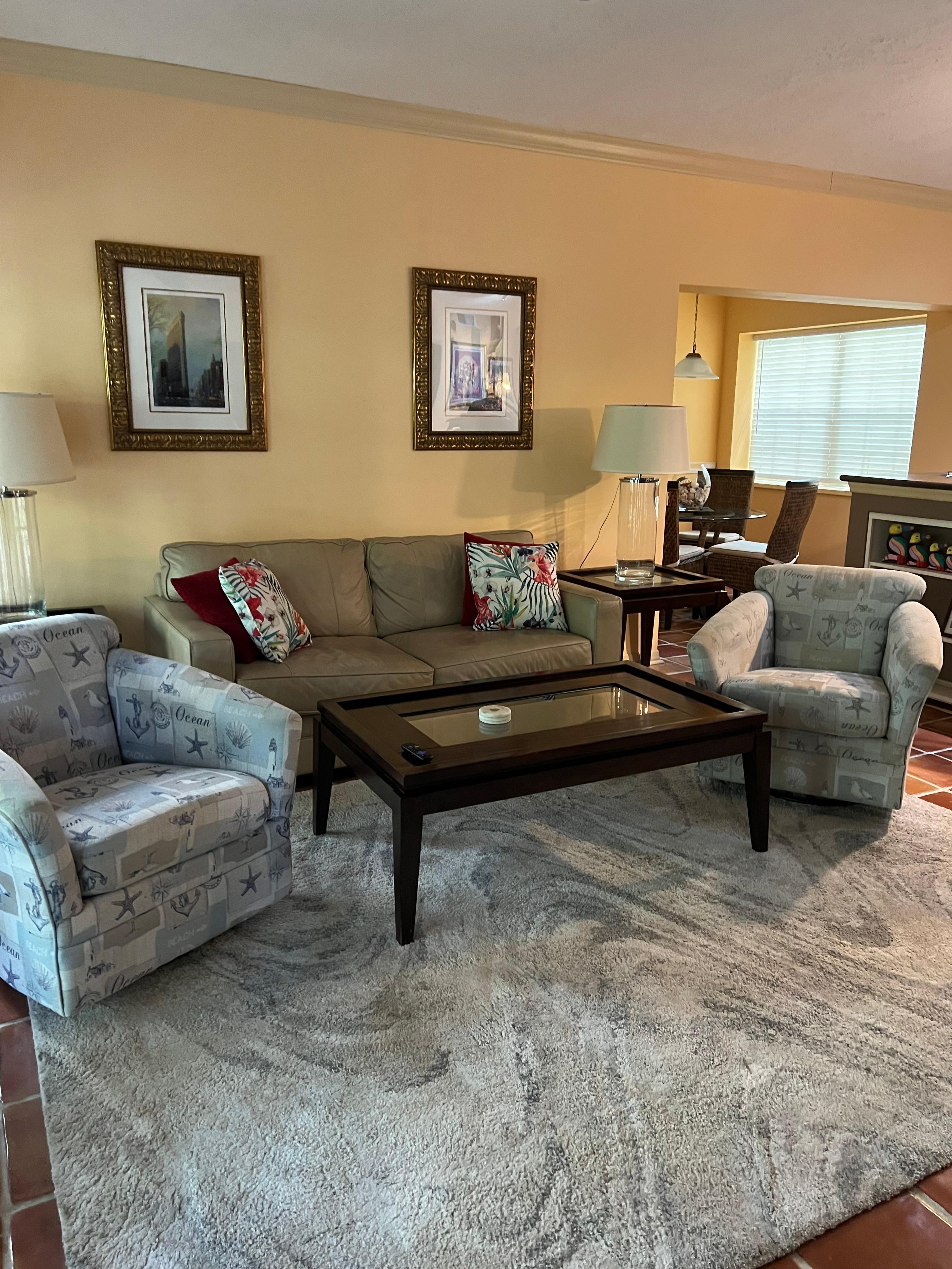 Open living room/dining room