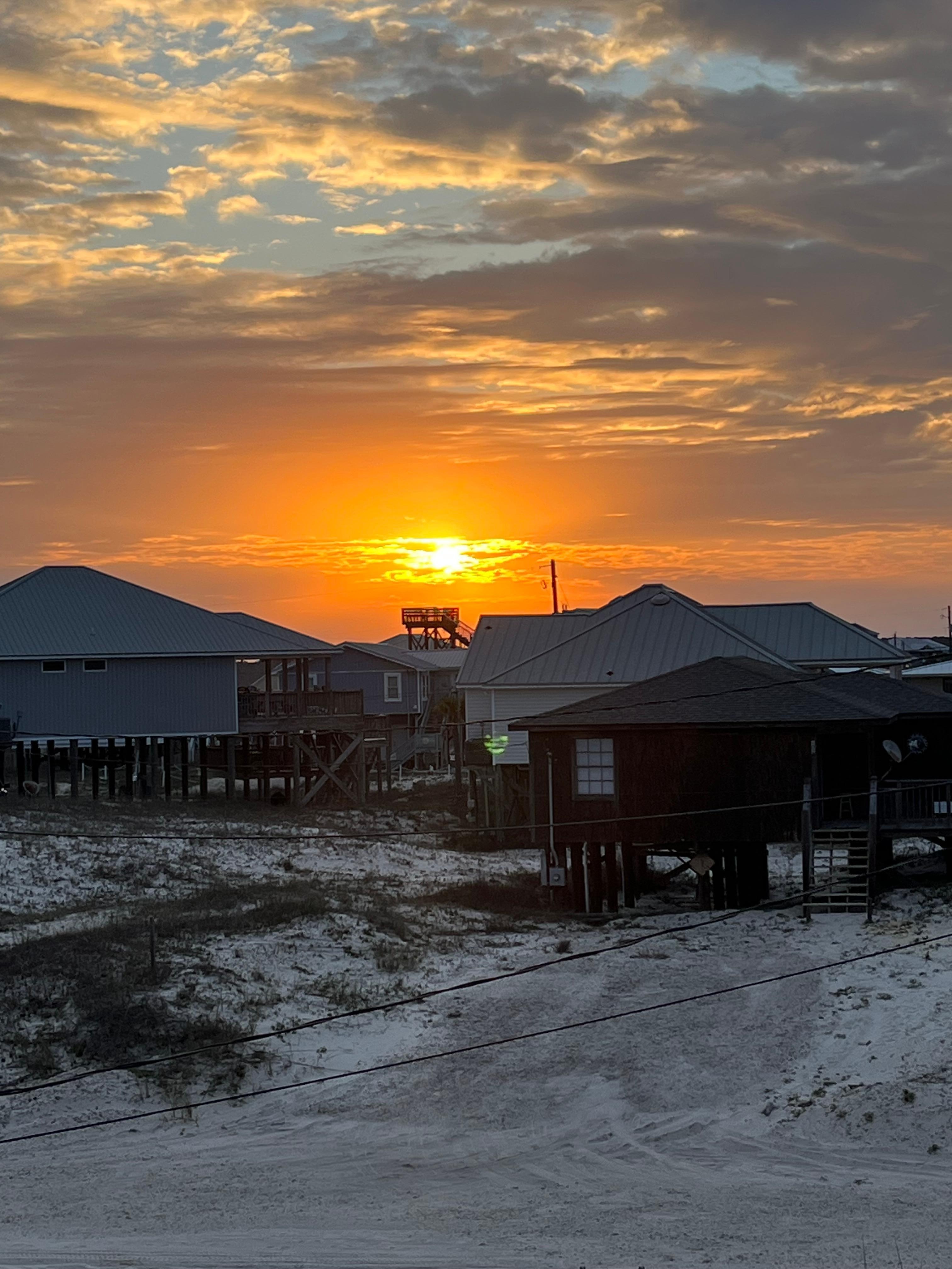 Sunrise from the deck 