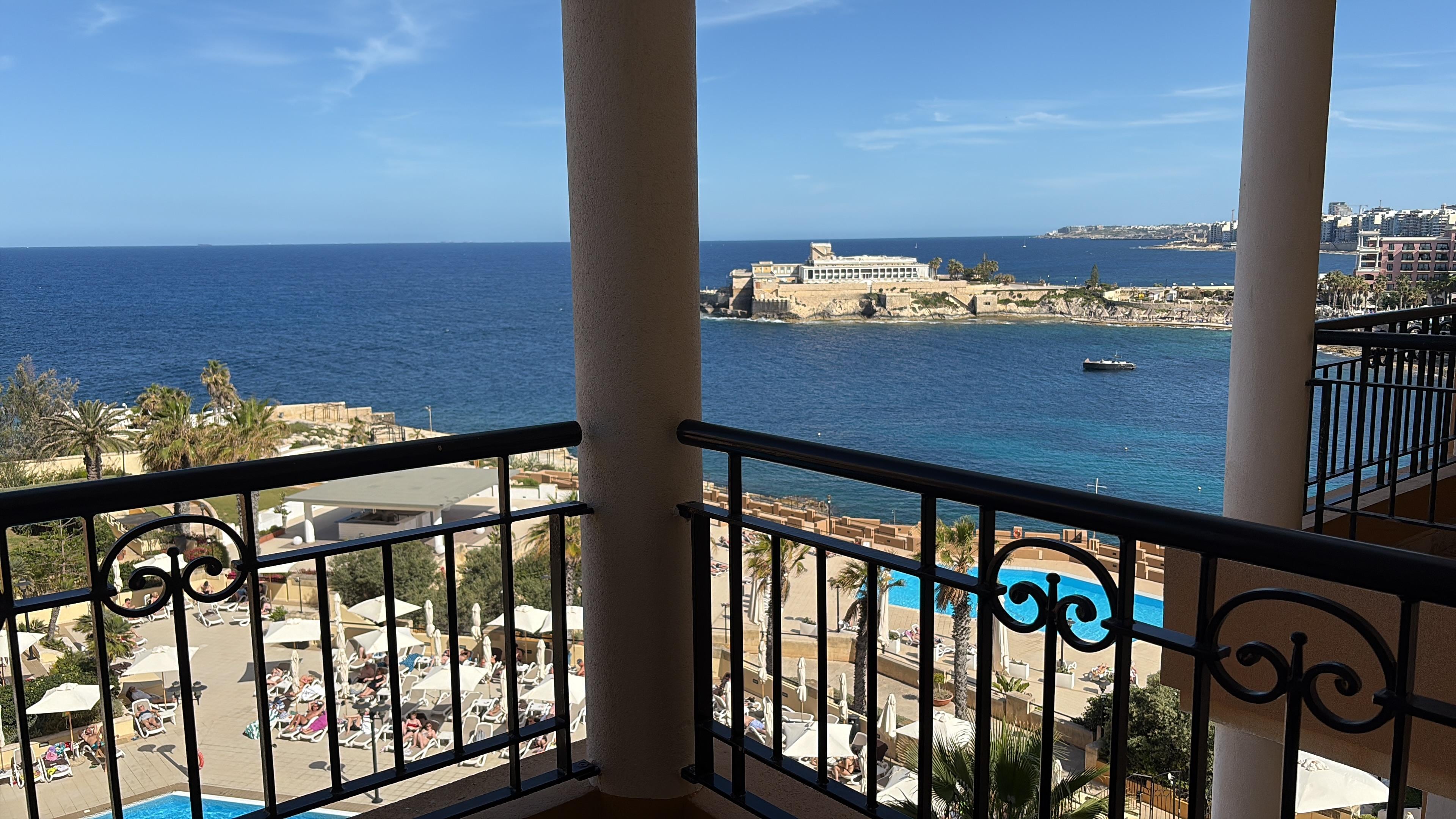 View from deluxe sea view room