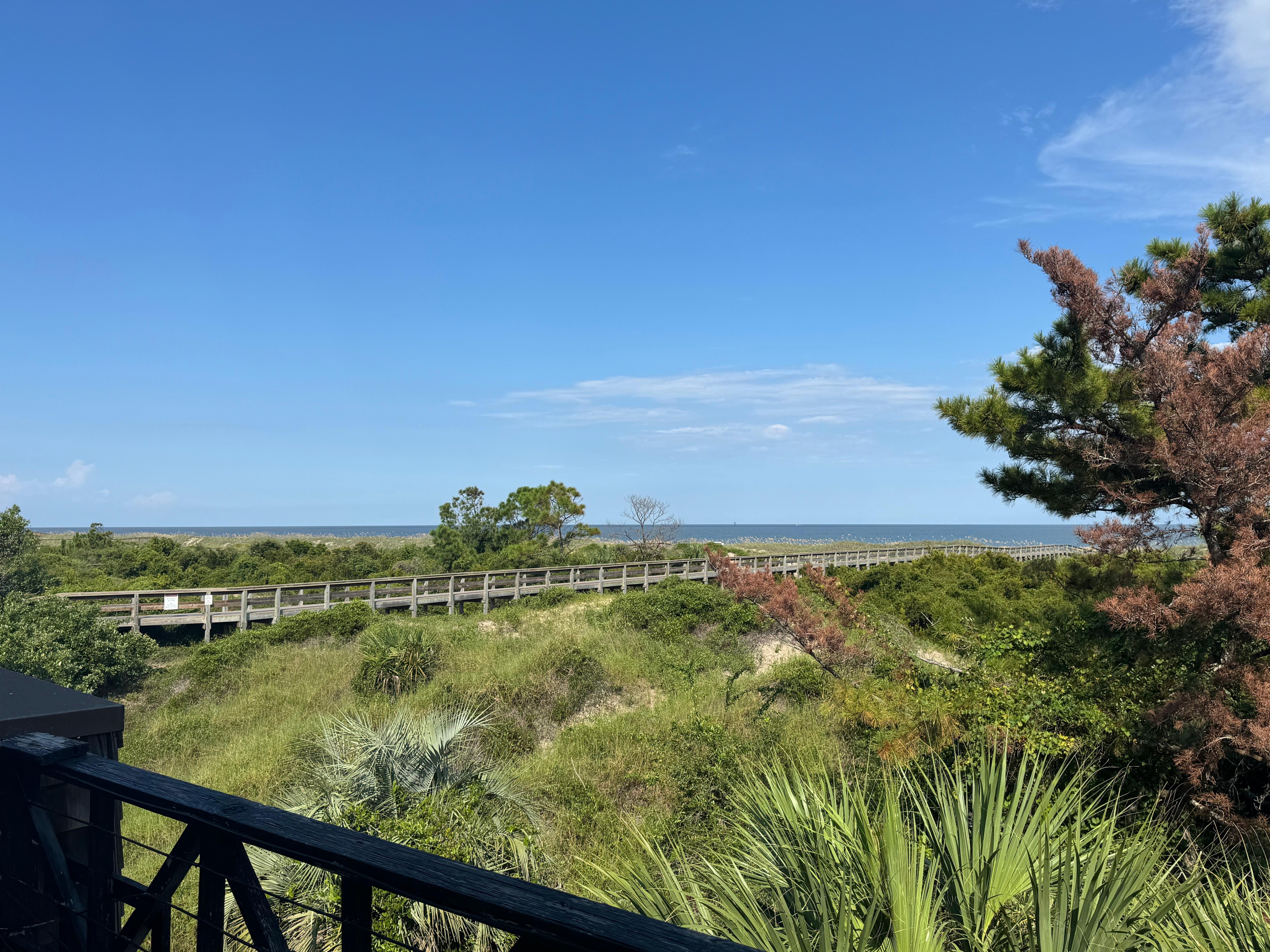 View from the upstairs deck