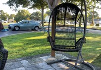 Take better care of cushions before a expected rain, remove from outside.i did have a staff member take cushions indoors and return them after being dried.