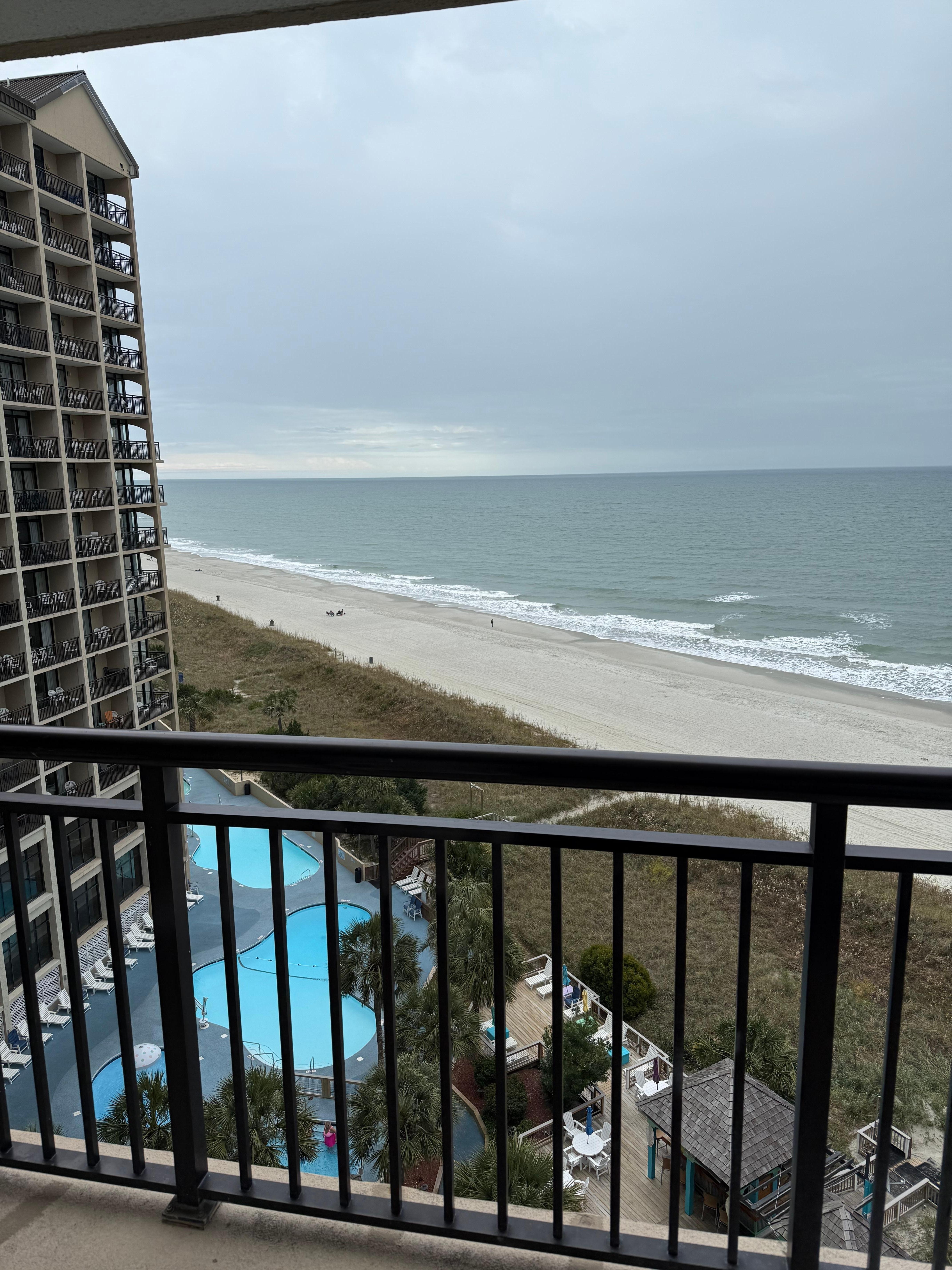 Great view.  The sound of the surf was easy to hear.