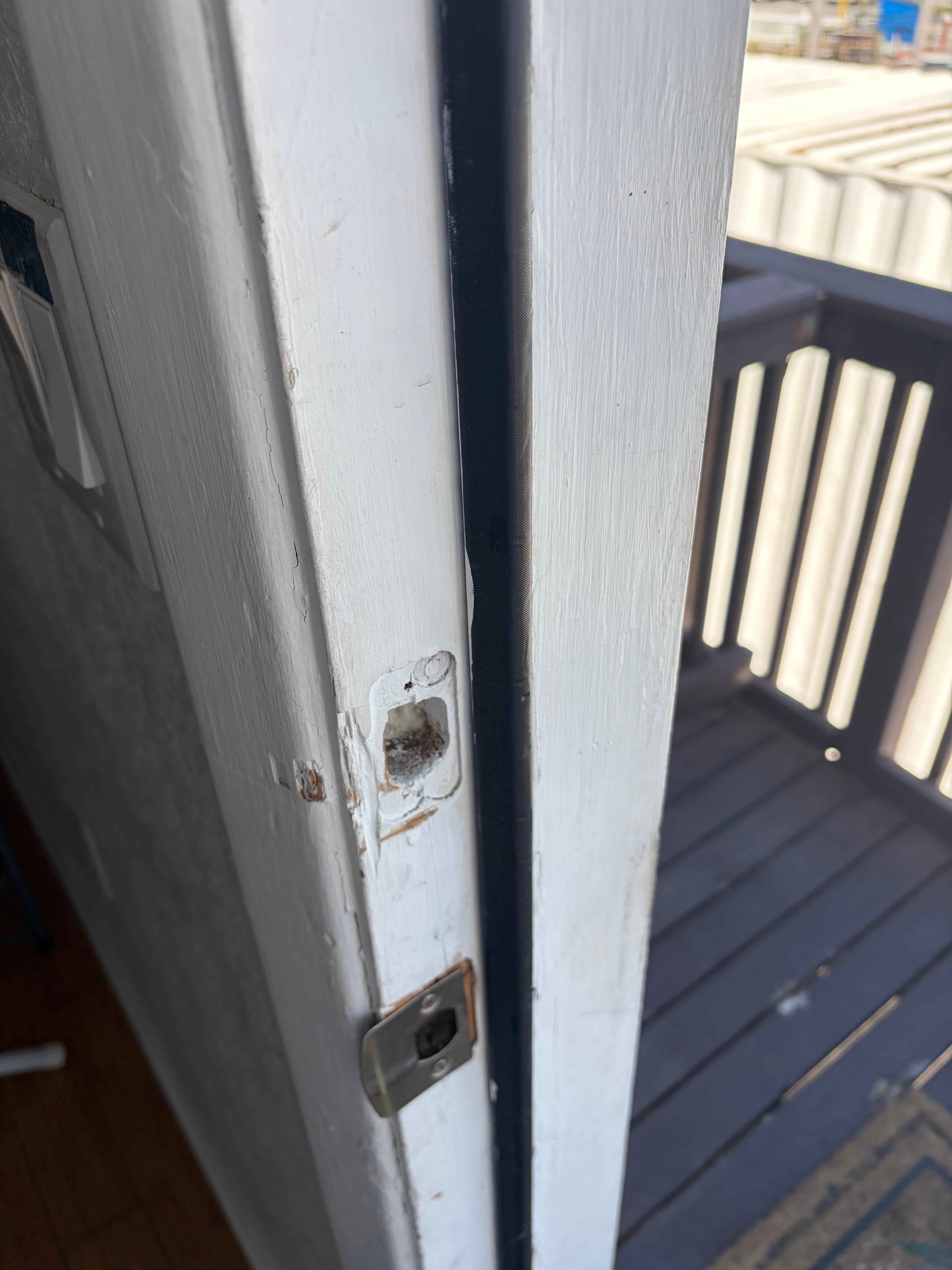 Front door and dead bolt