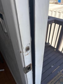Front door and dead bolt