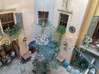 Atrium looking down to restaurant