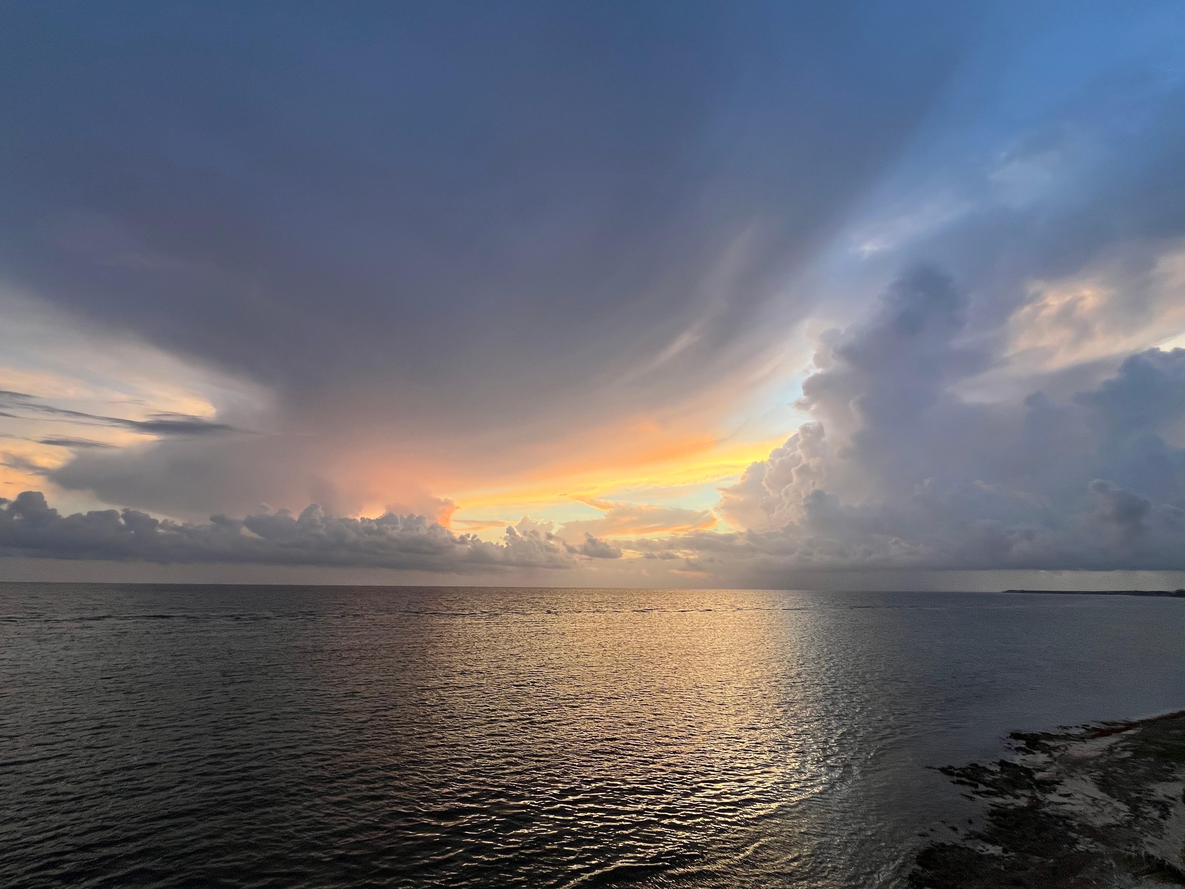 Sunrise from the rooftop!