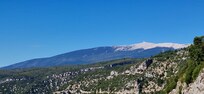 Le Mont Ventoux depuis les gorges de la Nesque