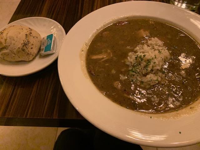 Gumbo at the Pete's restaurant